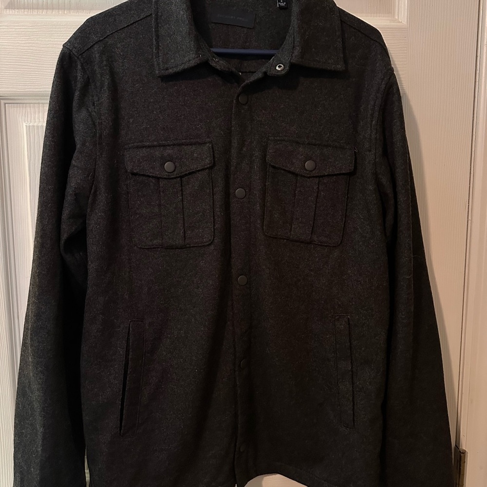 Men's Blackish Gray Jacket, Medium Zachary Prell